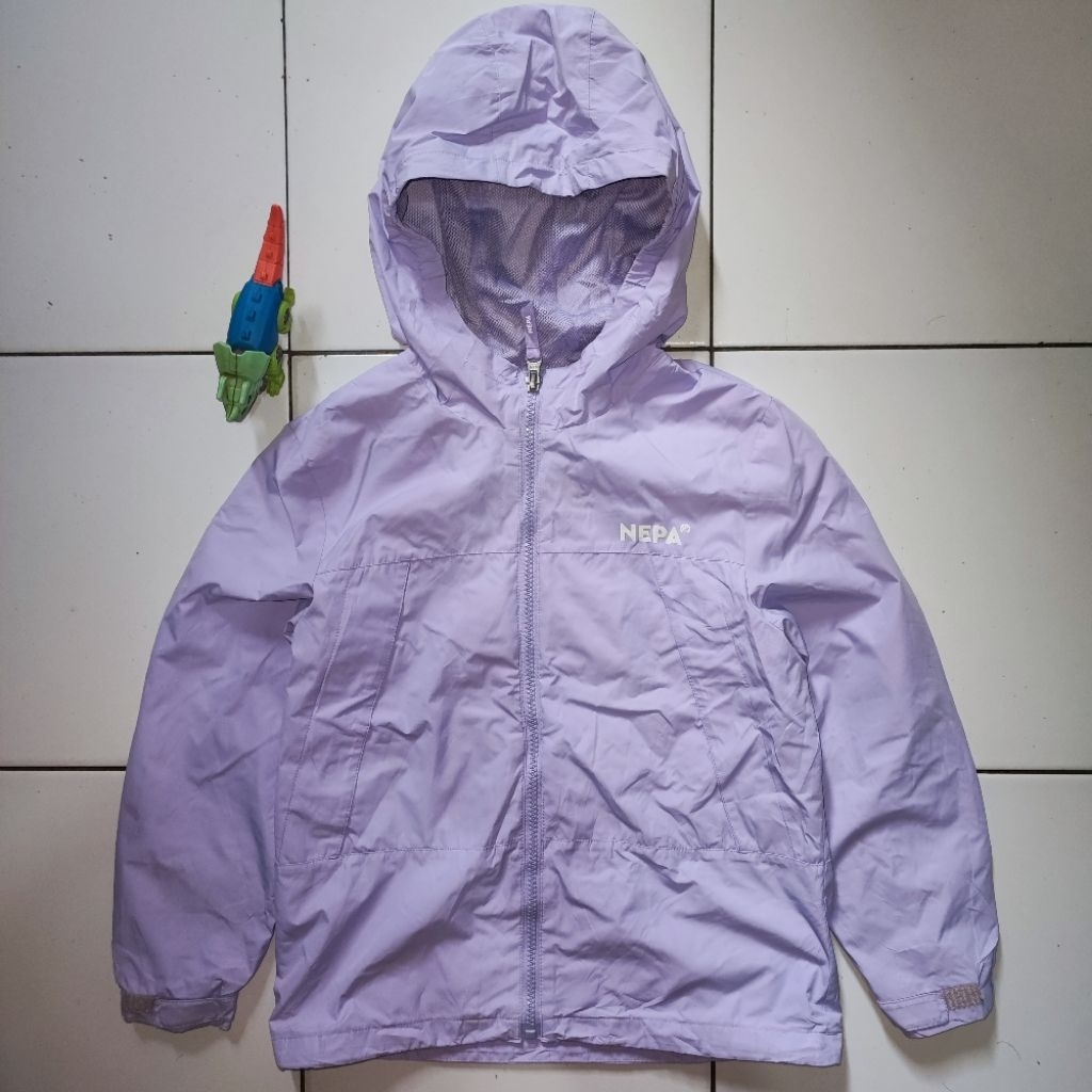 Jaket Windbreaker Outdoor Parasut Lightweight Sporty Anak Perempuan NEPA Original 100% Branded Secon