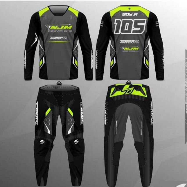 Jersey Set Baju balap Motocross TRAIL Racing TRABAS ADVENTURE Custom Design