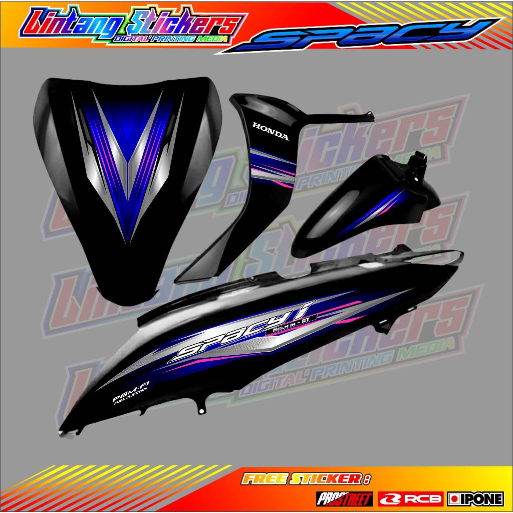 STRIPING VARIASI HONDA SPACY - GRAFIS / STICKER LIST VARIASI MOTOR SPACY