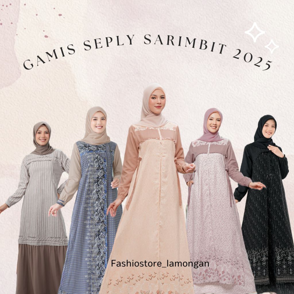GAMIS SEPLY TENARA GAMIS MOTIF SARIMBIT 2025
