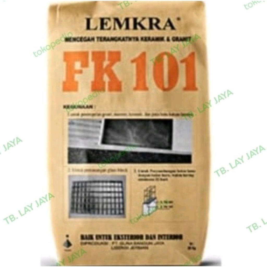Lemkra FK 101 / Perekat Keramik Lantai / Perekat Keramik Atas Keramik per 5kg