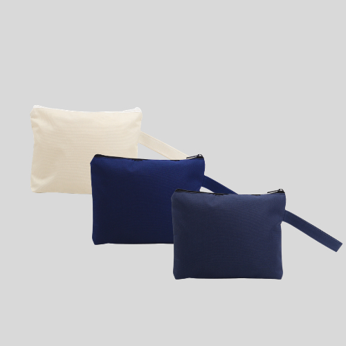 Pouch Kanvas Besar Water Resist 25x20 Tempat Makeup Tempat Pensil Canvas Dompet Dinir D300 Custom Sa