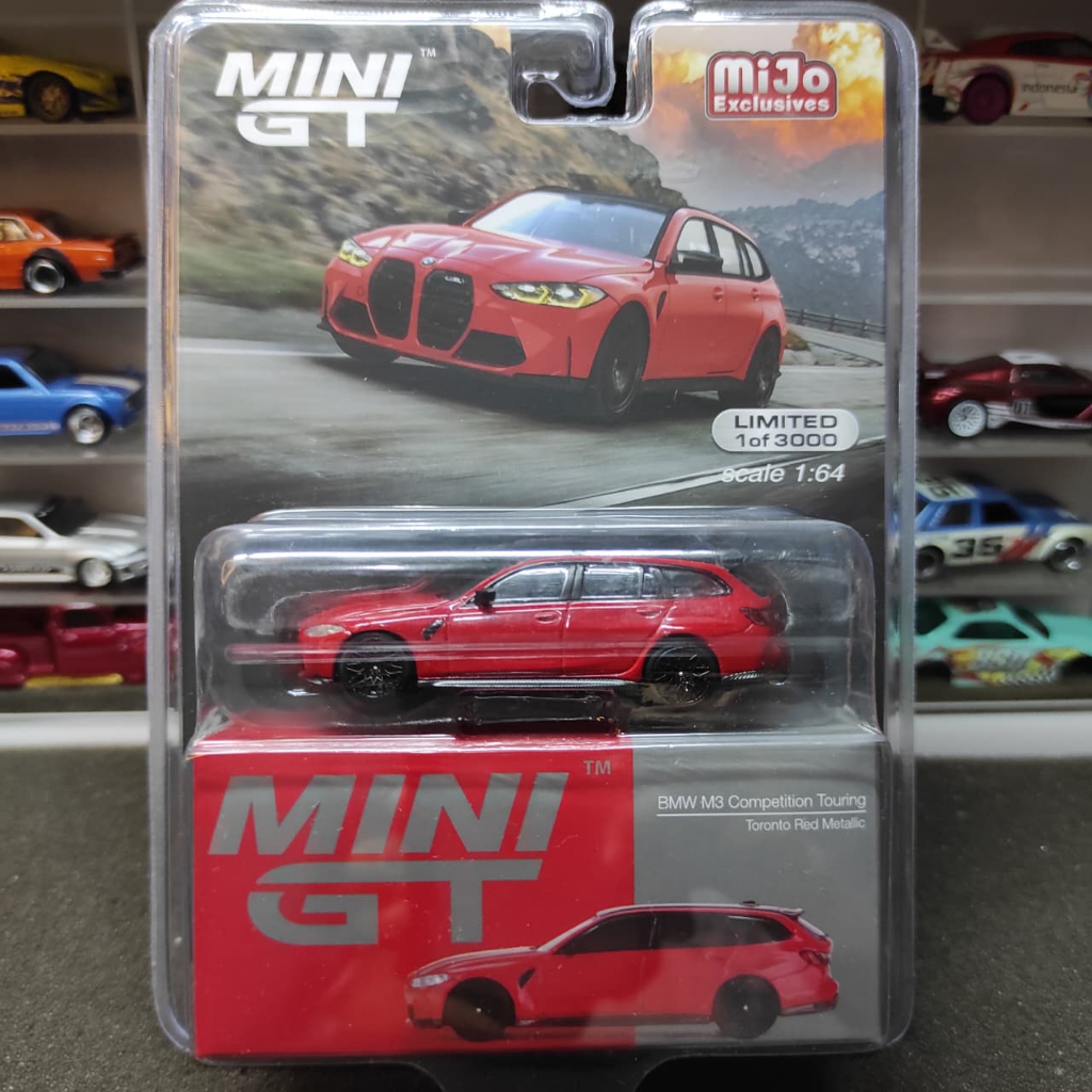 Mini GT 700 BMW M3 Competition Touring Toronto Red Metallic Blister Packaging