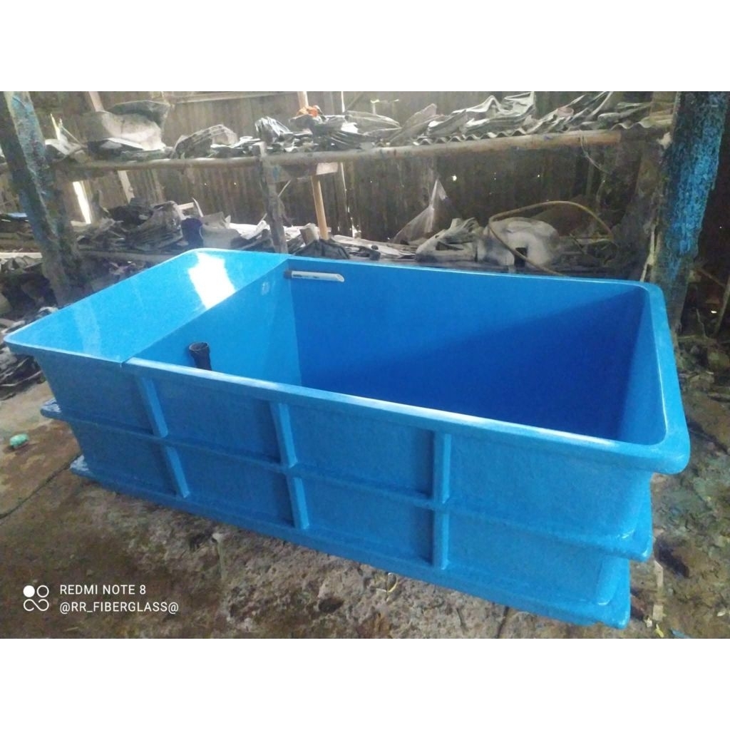 kolam fiber size 200*100*70 + filter