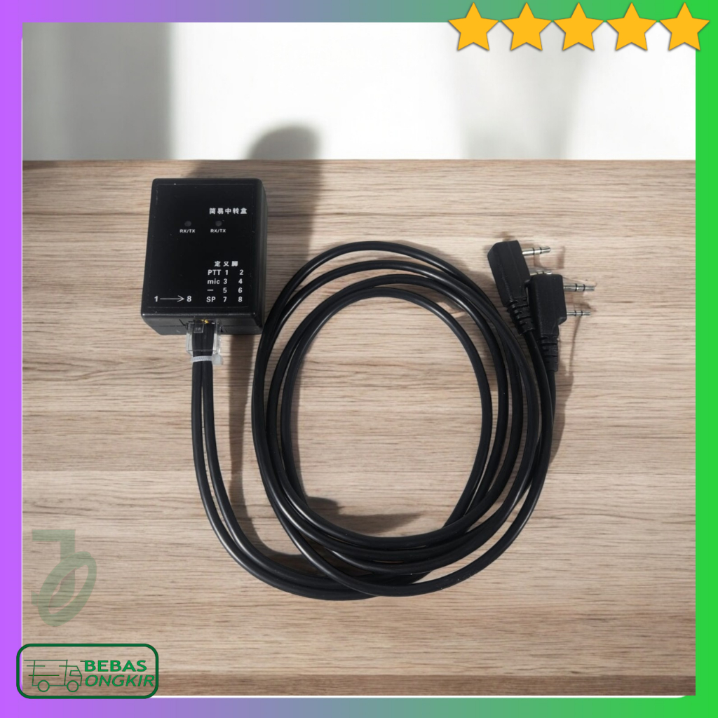 ADEGBO Kotak Relay Repeater HT Walkie Talkie Modul Repeater HT 2 Arah AD-25
