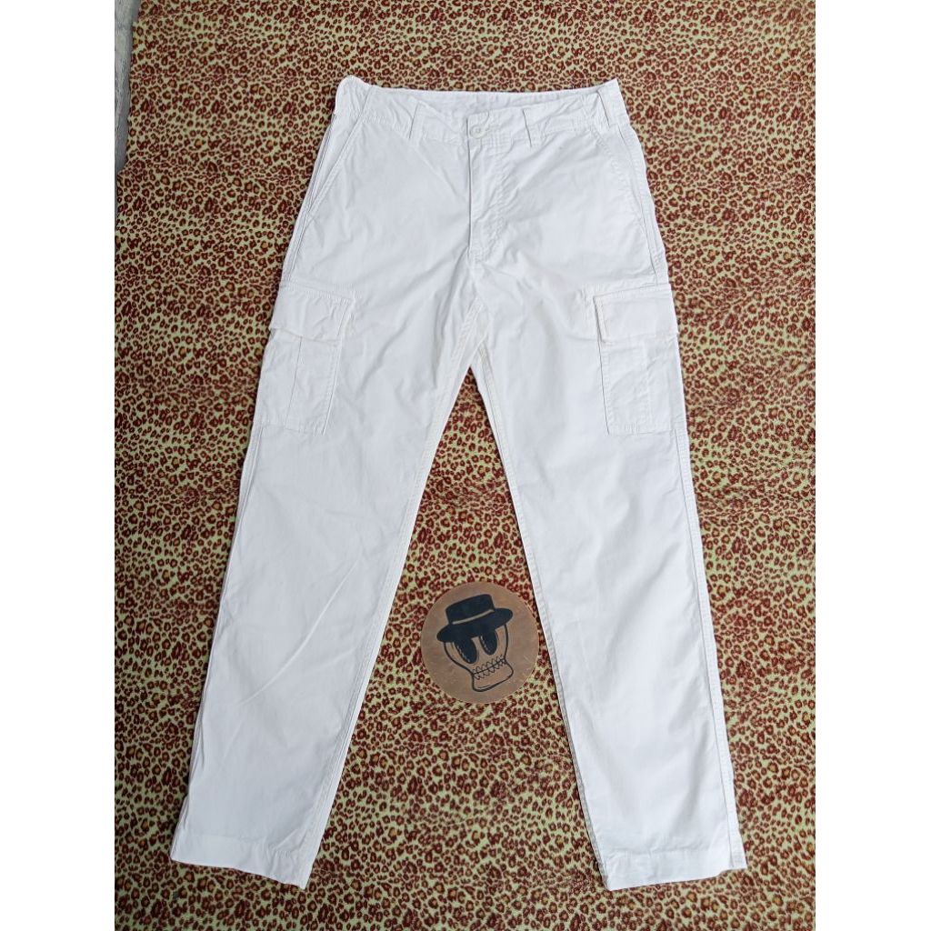 chinos cargo putih
