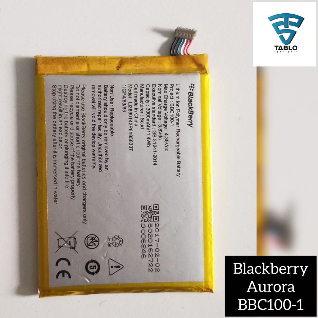 baterai Blackberry Aurora BBC100-1 original copotan hp