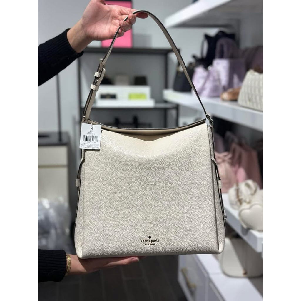 TAS KS DUMPLING LARGE SHOULDER BAG PARCHMENT