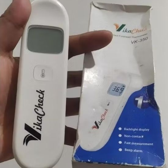 VIKACHECK VK-350 INFRARED NON CONTACT FOREHEAD THERMOMETER 1SEC TERMOGUN THERMOGUN TERMOMETER TEMBAK