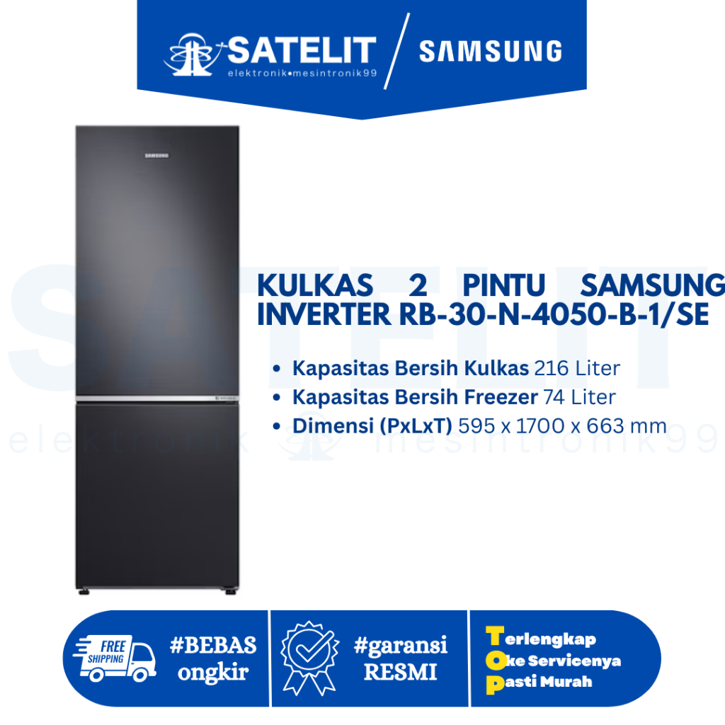 KULKAS / REFRIGERATOR / LEMARI ES / SAMSUNG RB30N4050B1 / PROMO