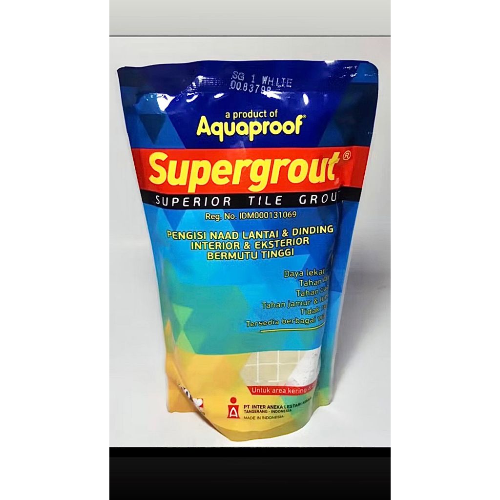 SUPERGROUT ISI NAT KERAMIK SEMEN AQUAPROOF / Aquaproof Supergrout 1kg