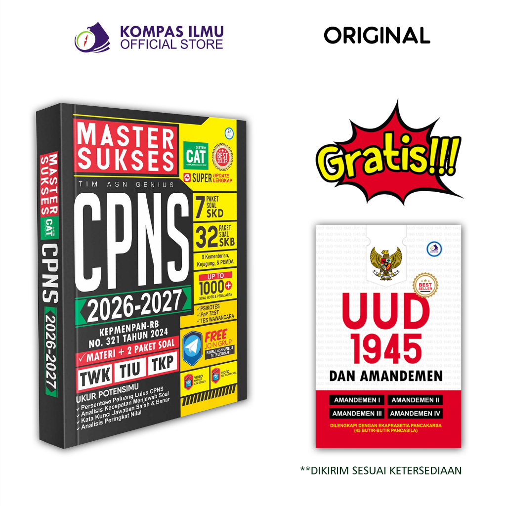 Best Seller Buku Soal CPNS 2026-2027 Master Sukses CPNS 2026-2027 SKD + SKB [MS1]