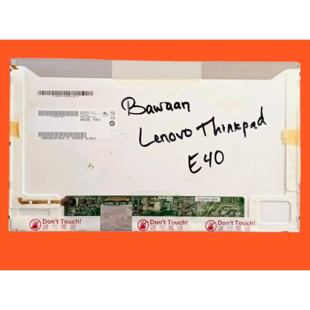 Lcd 14 inch 40 pin tebal bawaan laptop Lenovo Thinkpad E40