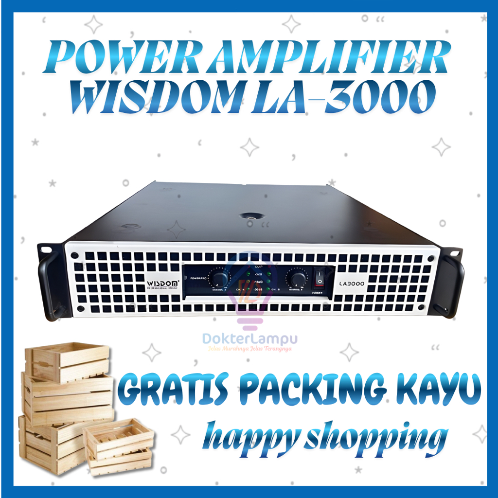 Wisdom LA3000 Power Amplifier Original Wisdom LA-3000