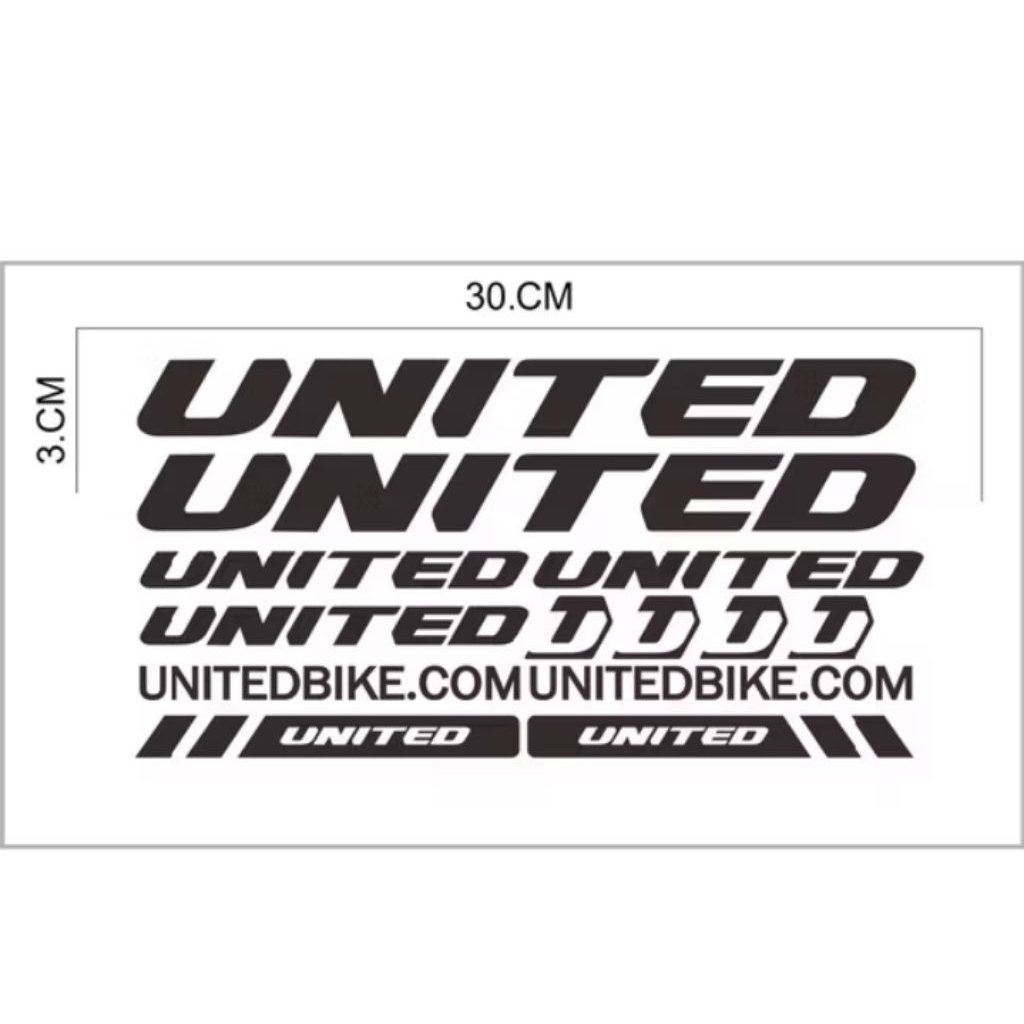 Cutting Sticker Sepeda United Bike