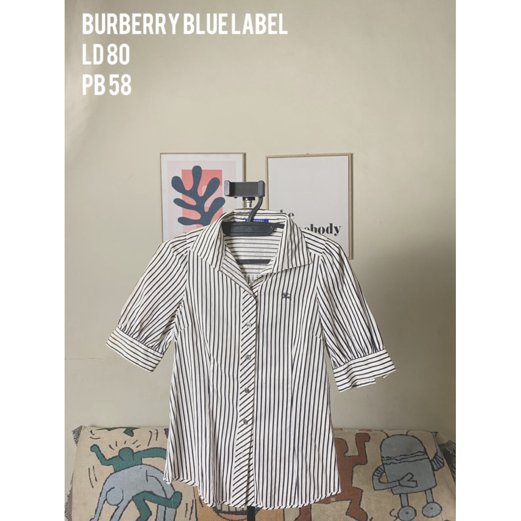 Preloved Kemeja Wanita Burberry Blue Label