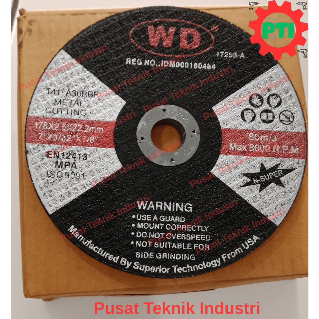 Batu gerinda potong 7 inch 7"x2.5mm WD