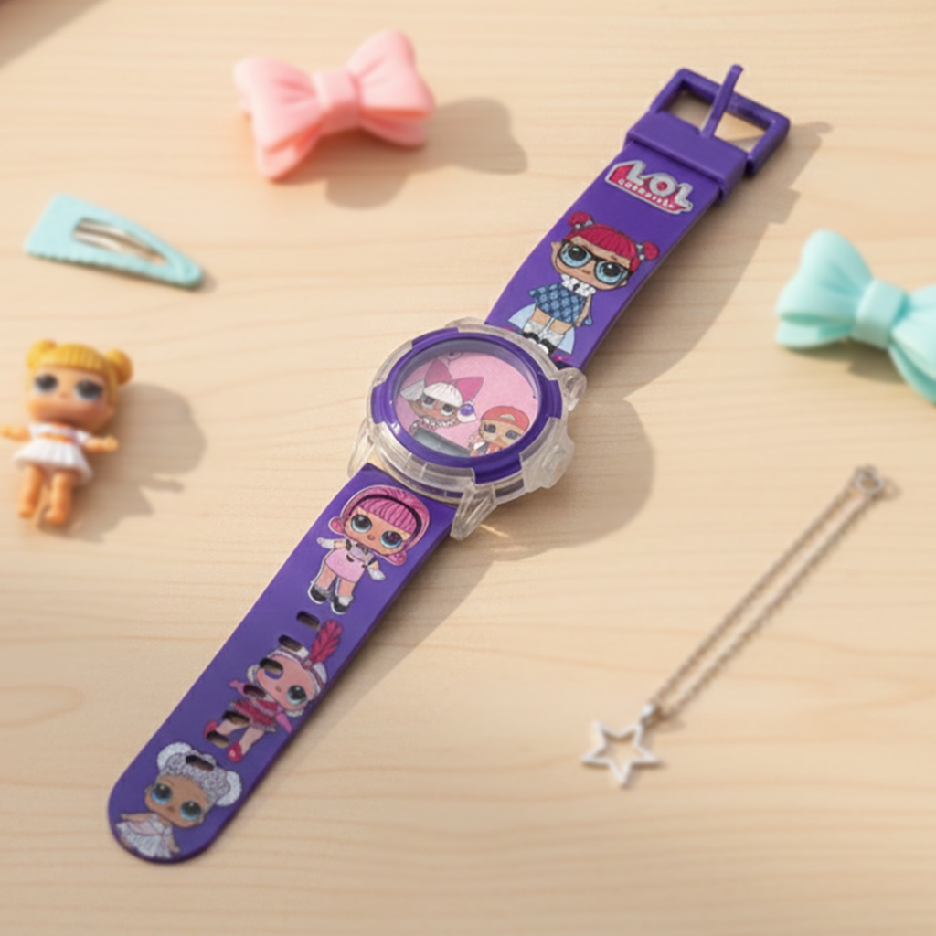 Jam Tangan Anak Cewek LOL Surprise - Laser Melodi JM613