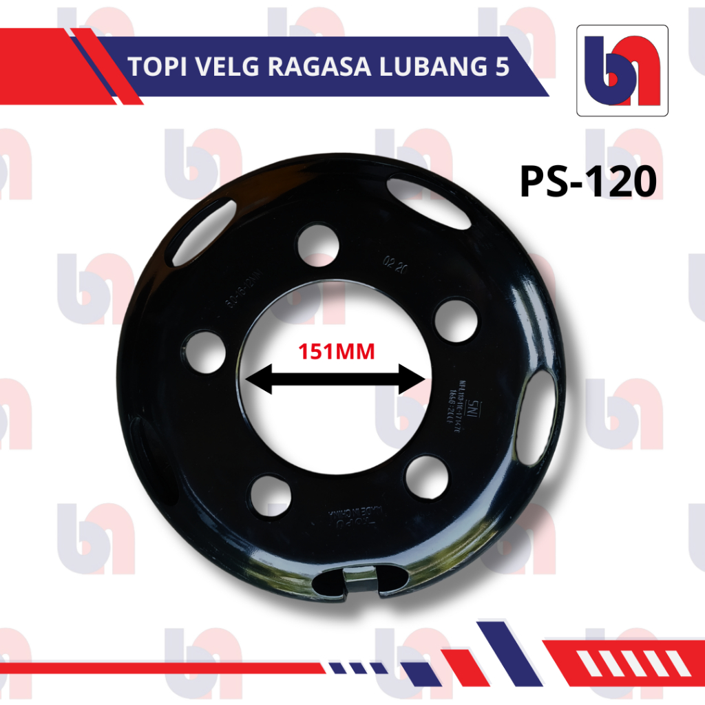 COD Topi Daun Velg 550 Ring 6 Lubang 5 Mitsubishi Colt Diesel PS120 10mm 12mm Oval