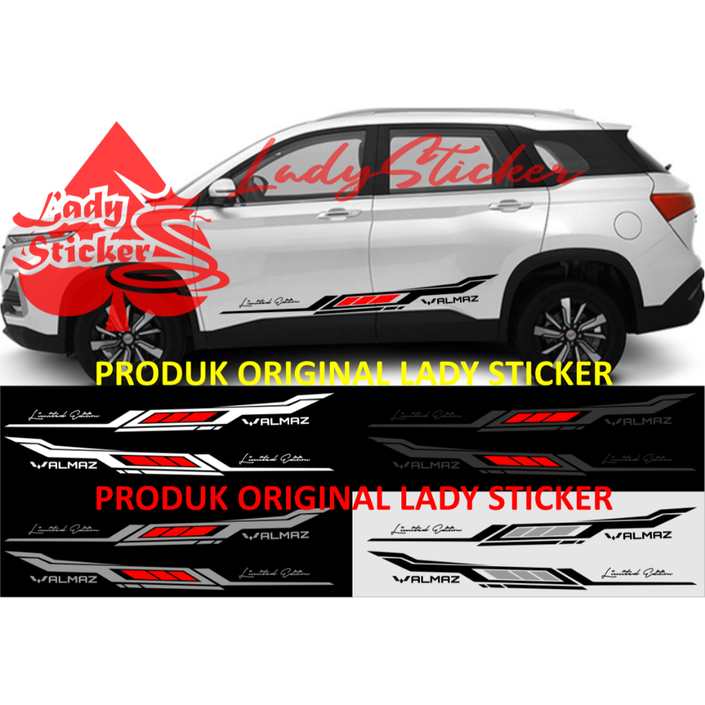 Cutting sticker mobil almaz sticker stiker mobil wuling almaz