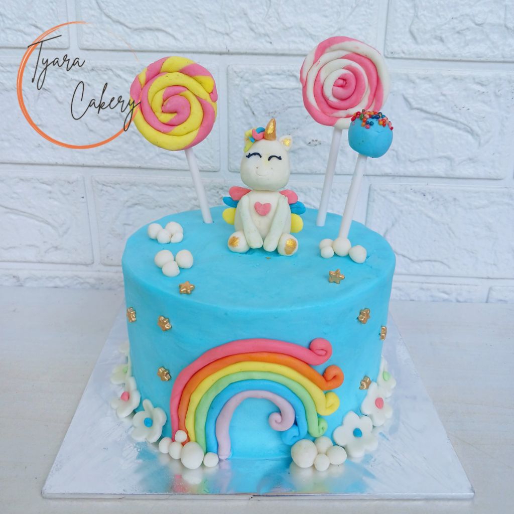 Unicorn Fondant Cake | Custom Unicorn Cake | Kue Ulang Tahun Kuda Pony