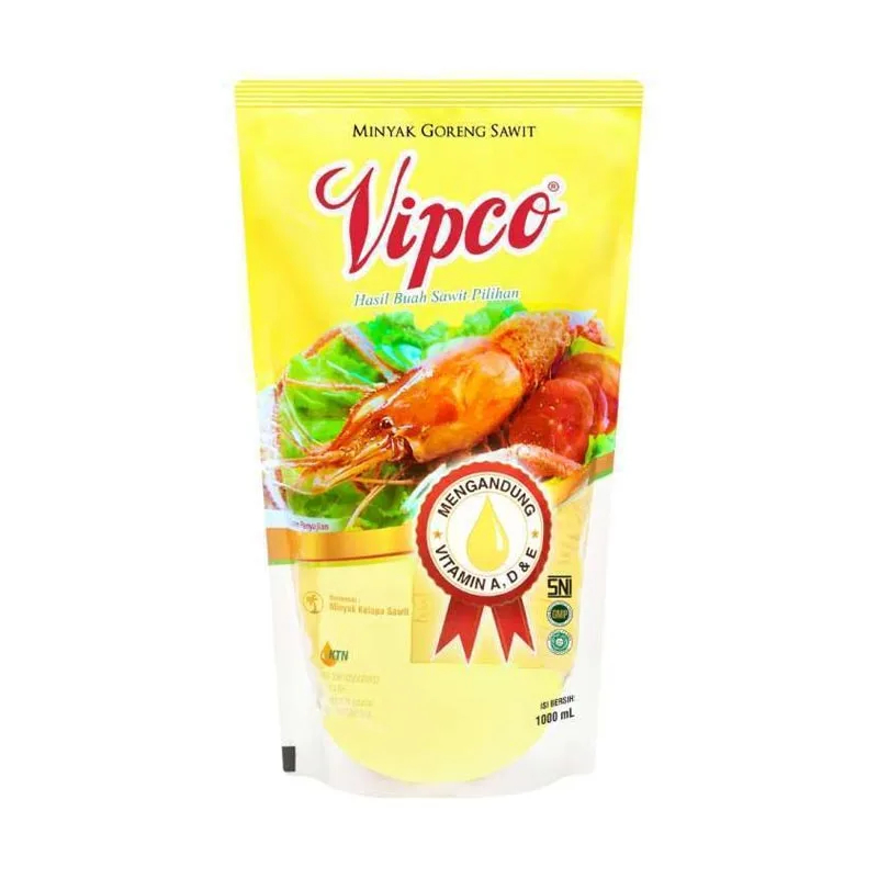 TEBUS MURAH MINYAK GORENG VIPCO 1L Minyak Sayur Kemasan Refill Vipco 1Liter