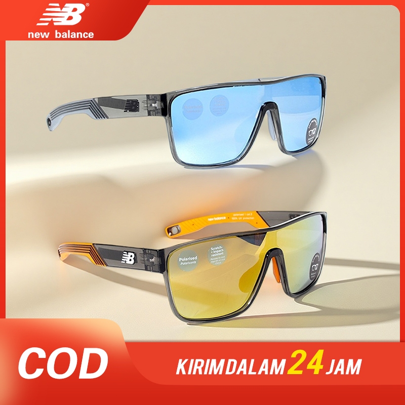 New Balance Kacamata Olahraga Polarized UV400 Pria Wanita Anti Silau HD Mengemudi/Bersepeda 870-107