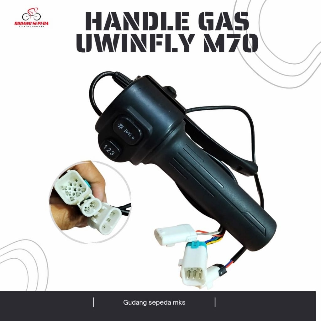 Handel Gas Uwinfly M70 M60L Handle Throttle M 70 M 60L Sepeda Listrik