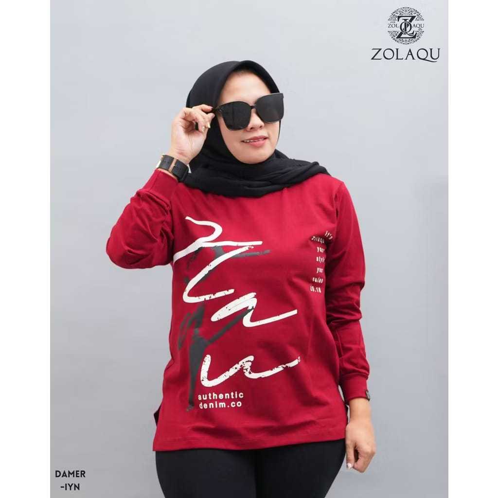 Zolaqu Trendy Original Terbaru Zolaqu Kaos Wanita Zolaqu Jumbo Fashion wanita