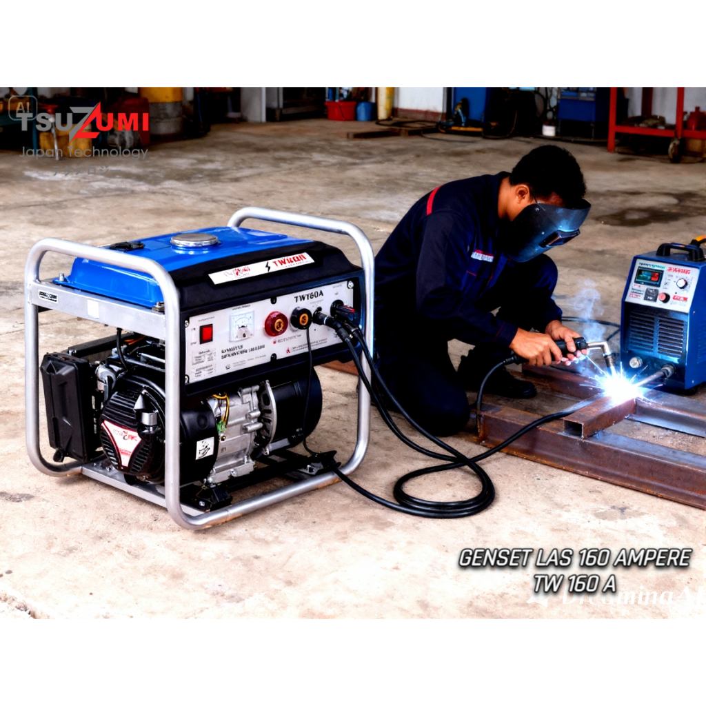 Genset Las Bensin 160 Ampere Tsuzumi TW 160 Japan Technology