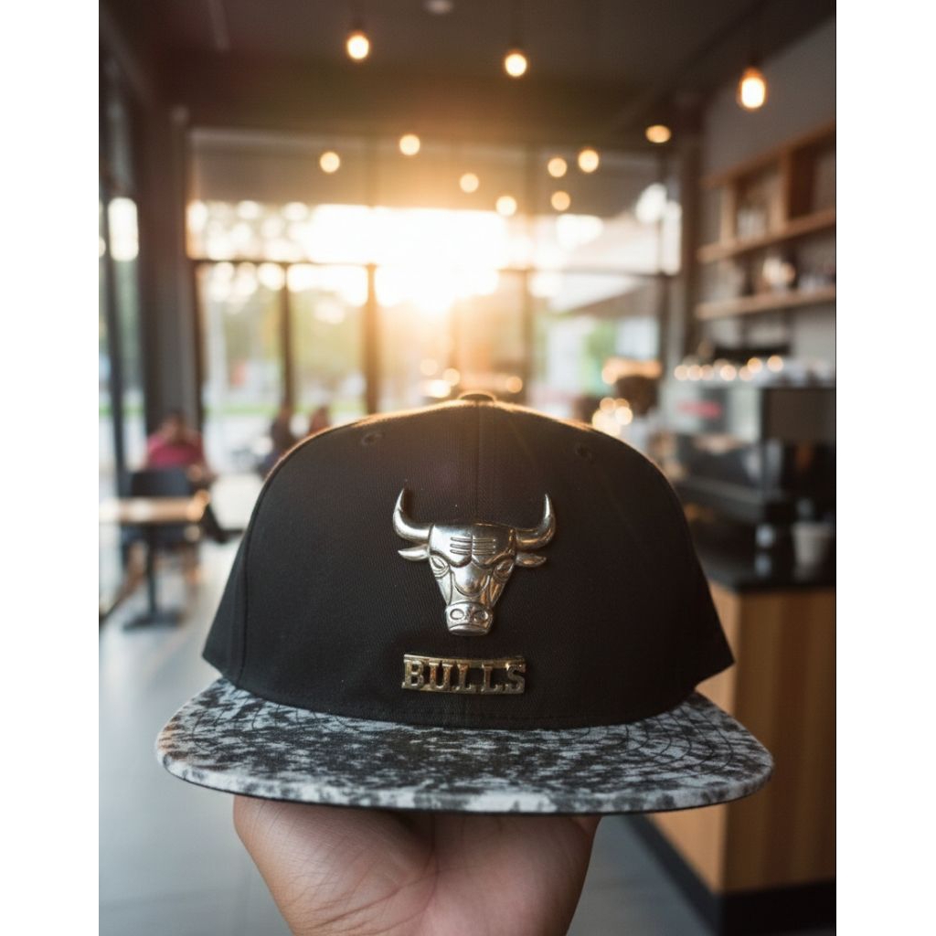 Topi Snapback Bulls Logo – Topi Pria Wanita Casual Retro
