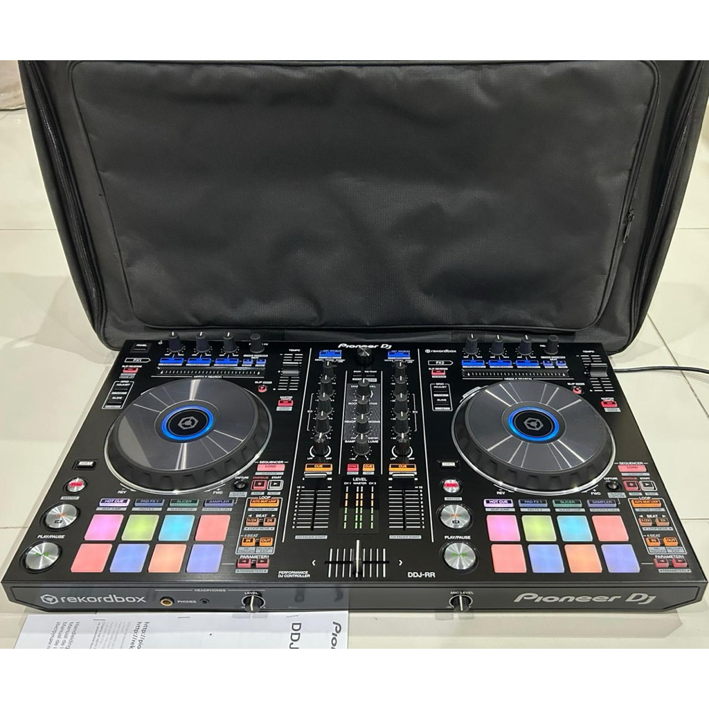 Alat DJ Pioneer DDJ RR + Softcase DJ Fullset Manual Book Controller DJ Rekordbox Limited Edition 4 D