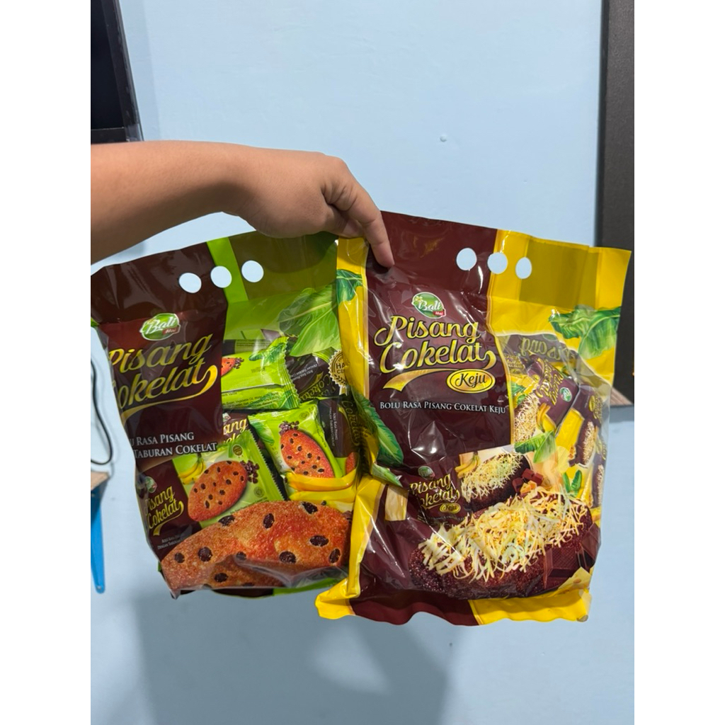 Bali Hai Pisang Cokelat - Isi 24pcs Bolu Rasa Pisang Dengan Taburan Coklat Chip Keju BaliHai