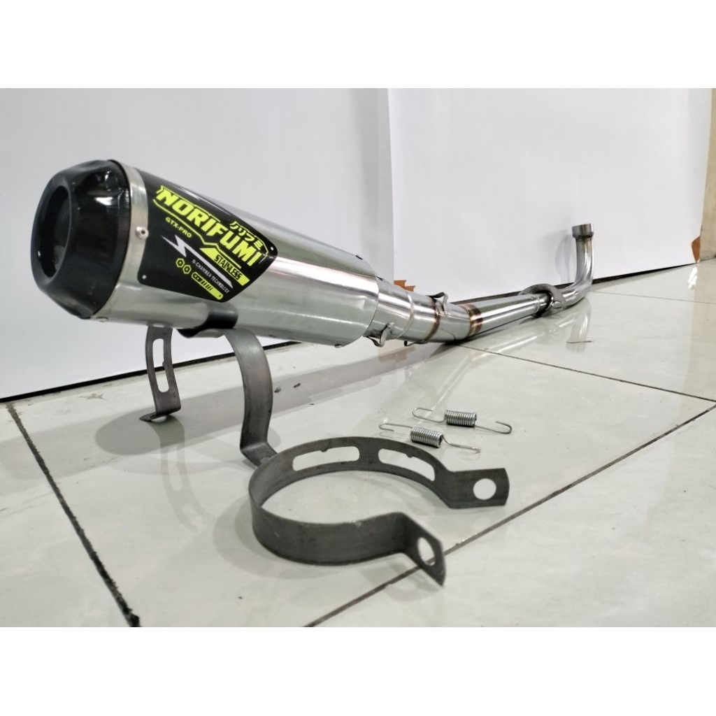 Knalpot racing norifumi Honda win Supra Jupiter Vega Honda Blade karisma Revo absolute cripton Kaze 