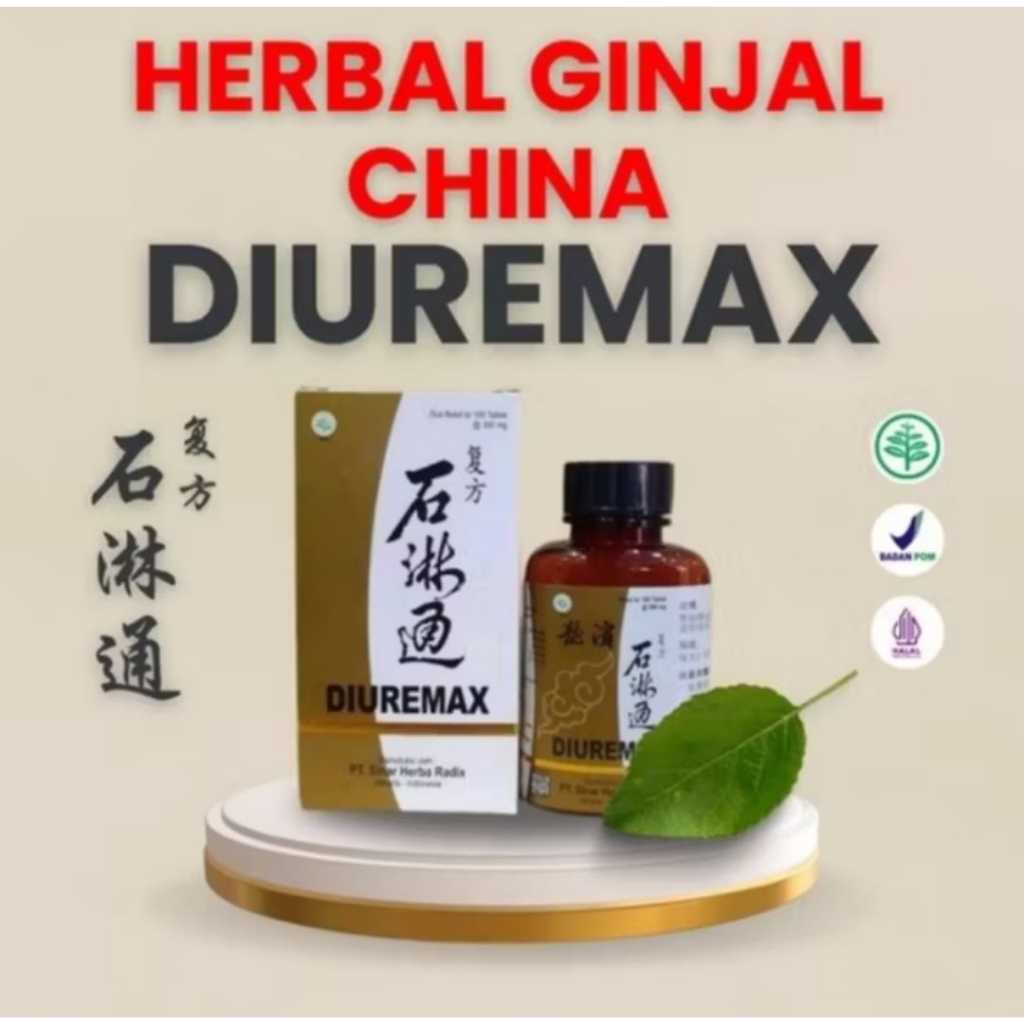 TABLET DIUREMAX Obat Herbal China OBATI Batu Ginjal Infeksi saluran Kemih Sakit pinggang Kencing ber