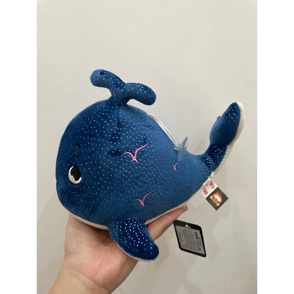 boneka paus cute biru