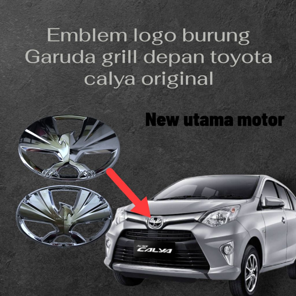 Emblem logo burung Garuda grill depan toyota calya original