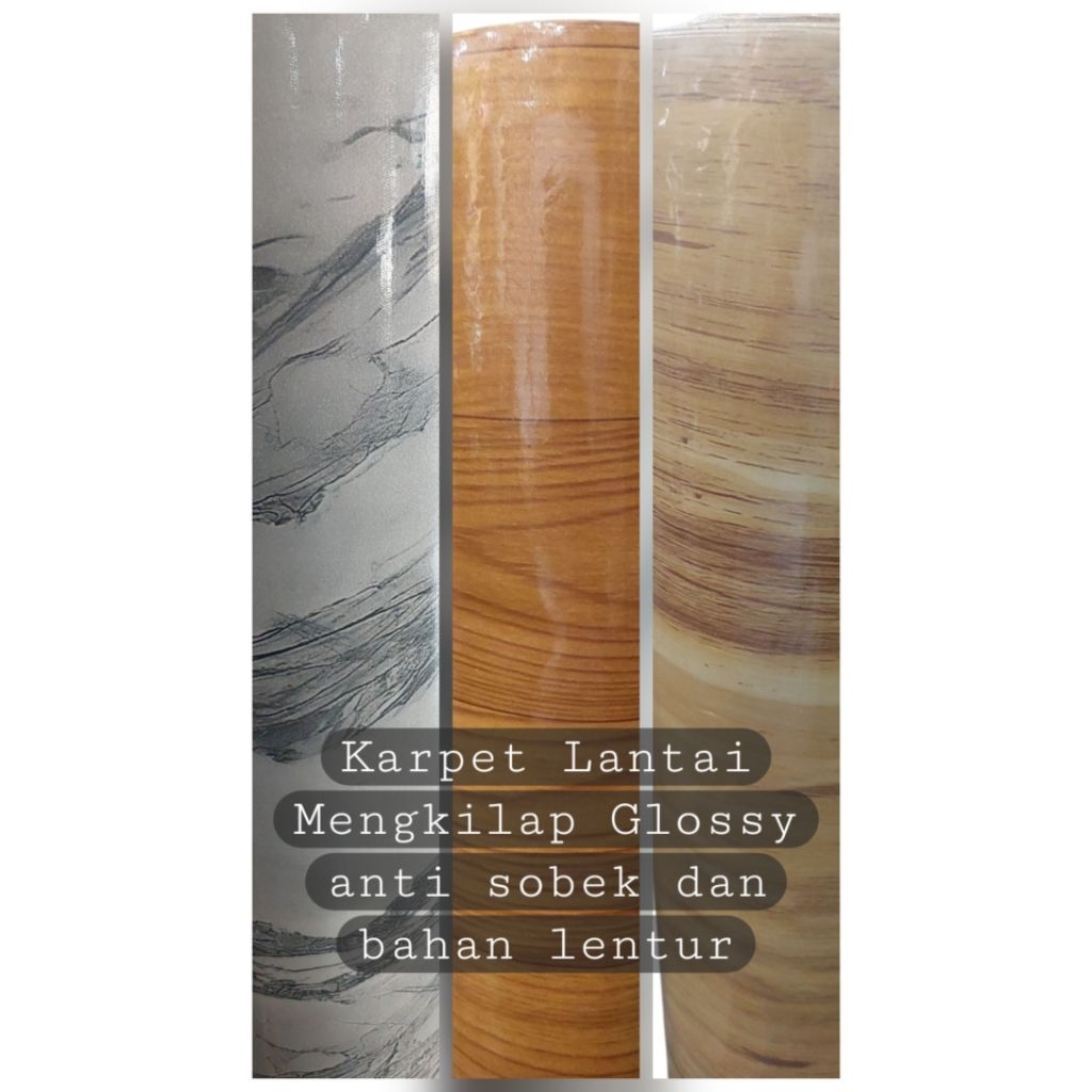 karpet lantai mengkilap / karpet meteran catur/karpet meteran kayu/ perlak meja glossy/ perlak meter