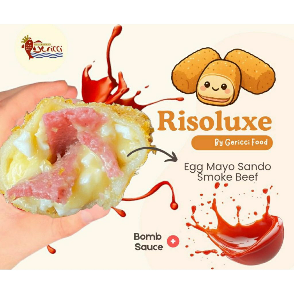 [FROZEN VACUM RISOL ENAK MURAH FREE BOMB SAUCE] ISI 2 RISOL ENAK ISIAN MELIMPAH RASA SULTAN/RISOL MA