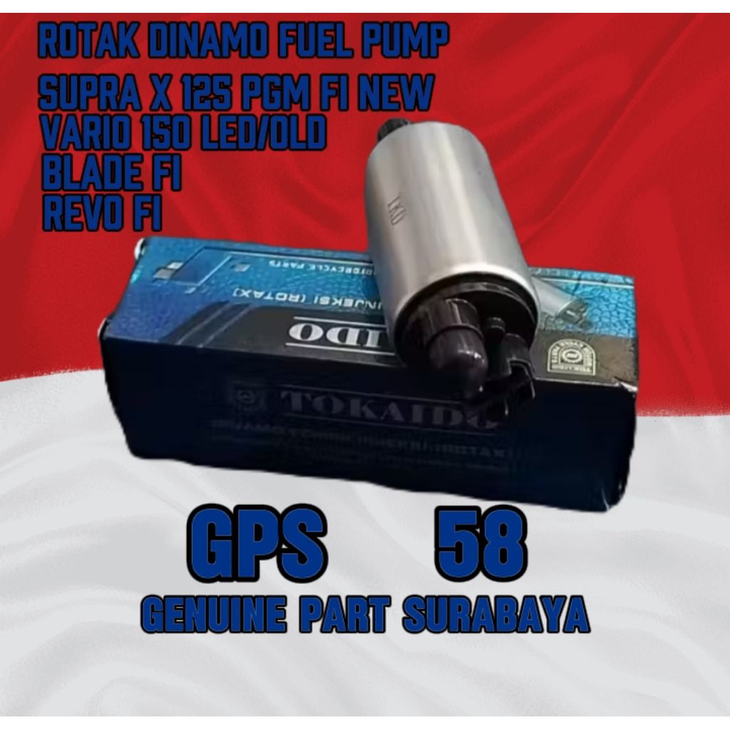 Rotak Dinamo fuel pump Vario 150, Supra x 125 PGM FI NEW, Blade Fi, Revo Fi Original Tokaido