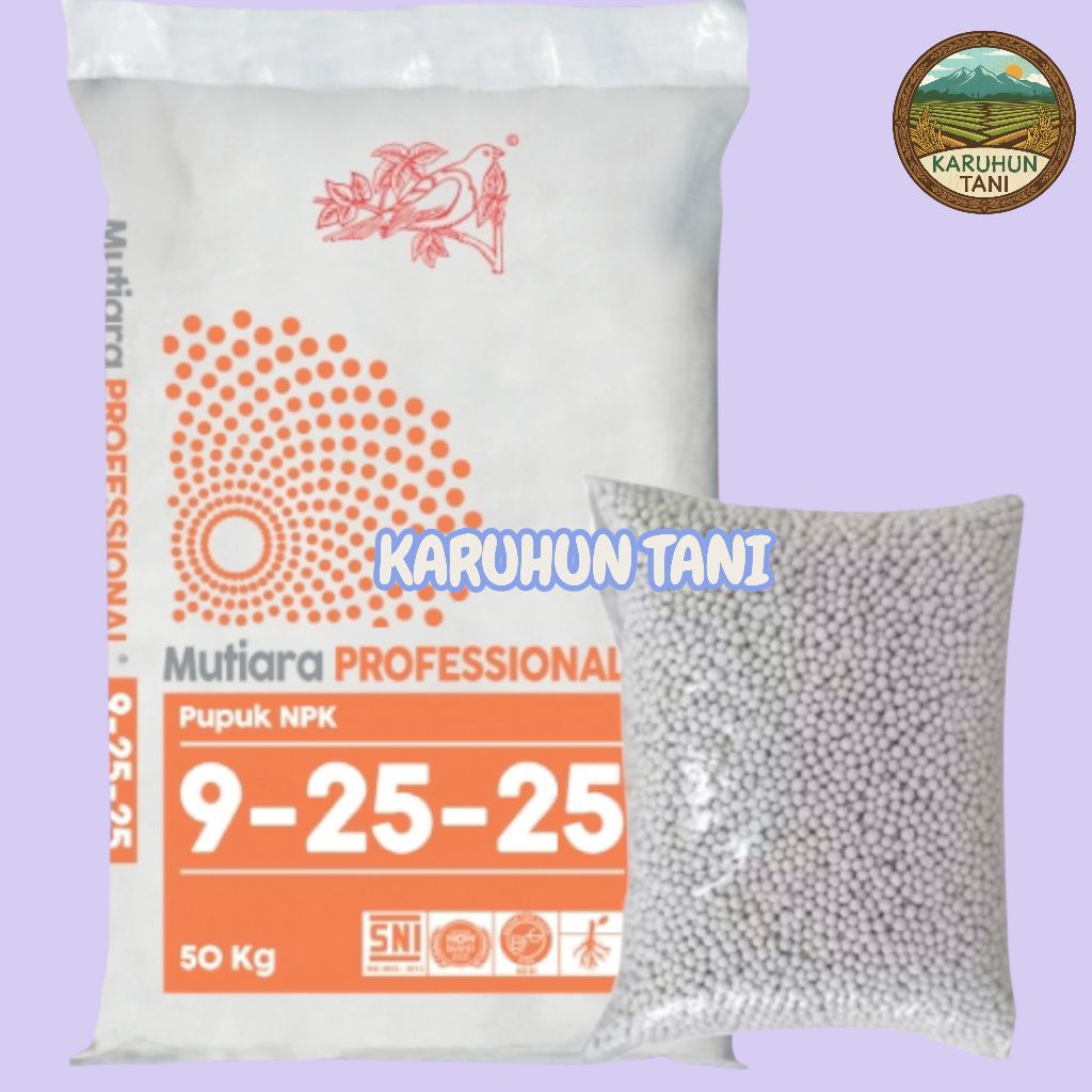 Pupuk NPK Mutiara Profesional 9-25-25 Kemasan Repack 50 Gram