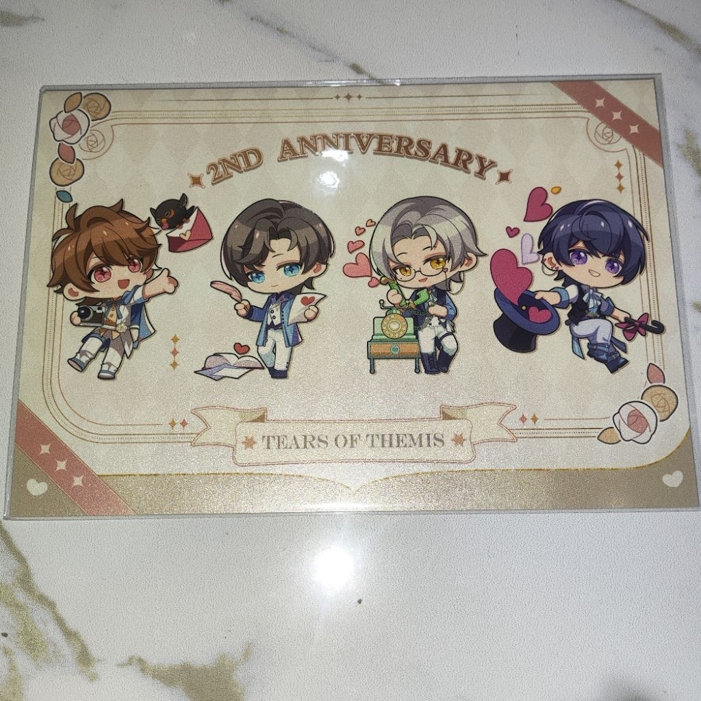Official Merchandise Benefit Tears of Themis 2nd Anniversary Letter