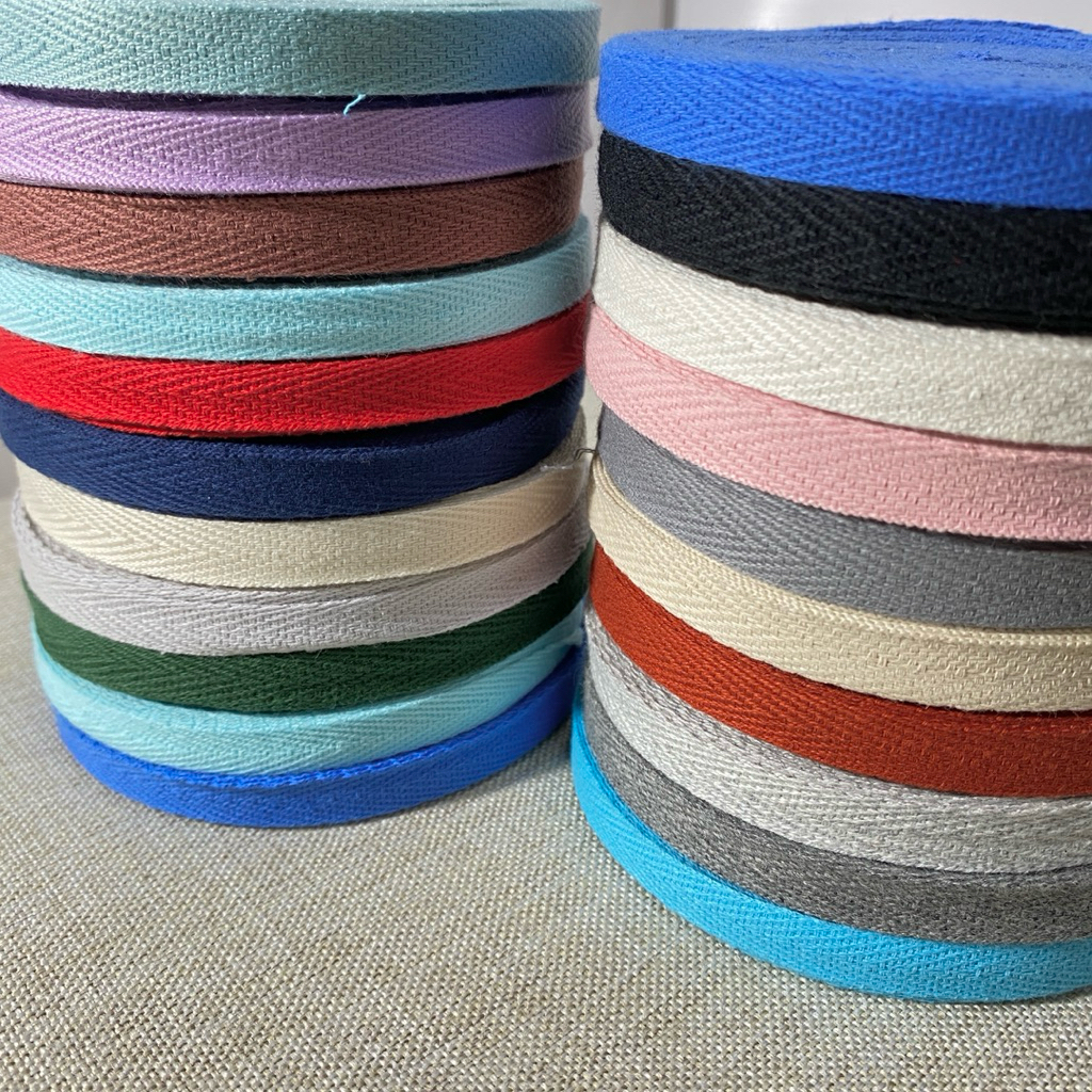 15 yards Pita Katun / Bisban Katun 1 cm Premium – Banyak Pilihan Warna