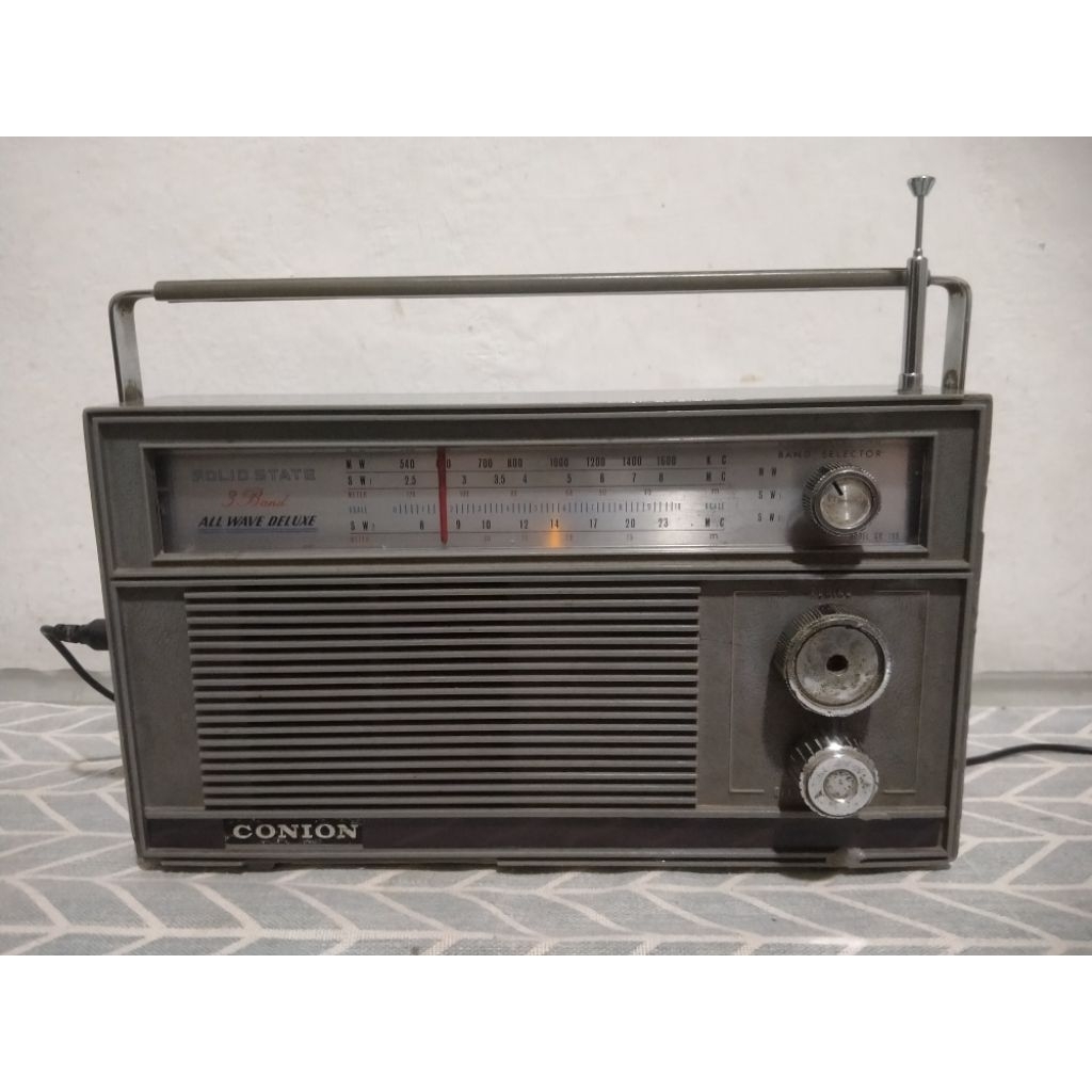 Radio jadul Conion made in jepang nyala sudah FM