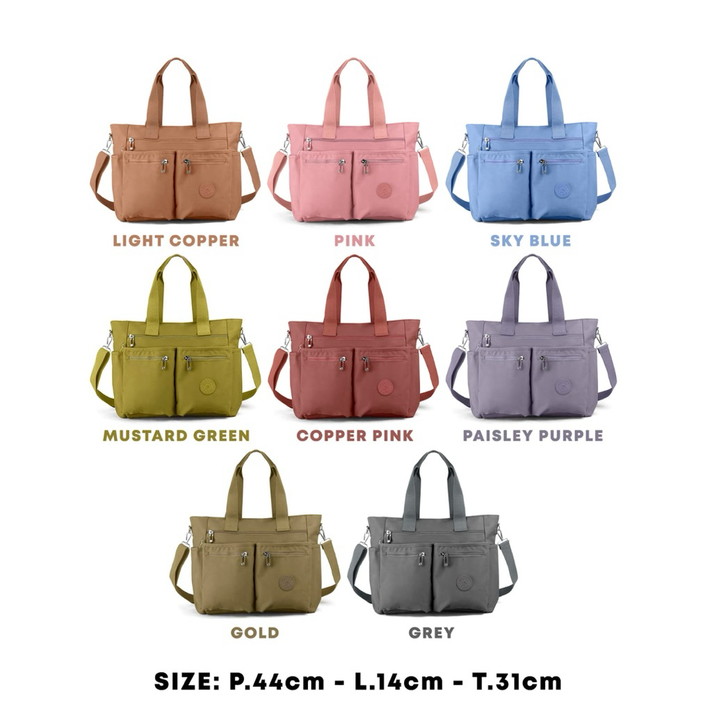 Tas 2in1 wanita nylon waterproof - Pioma0018