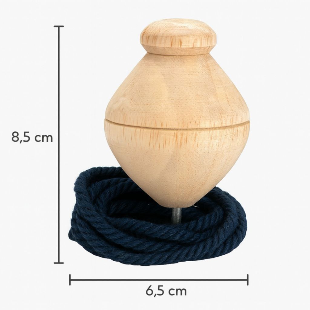 mainan anak tradisional - gasing kayu - gasing bambu