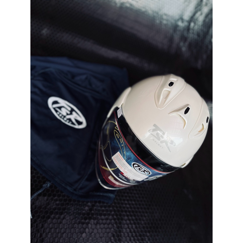 helm TSR ram 4 white/putih