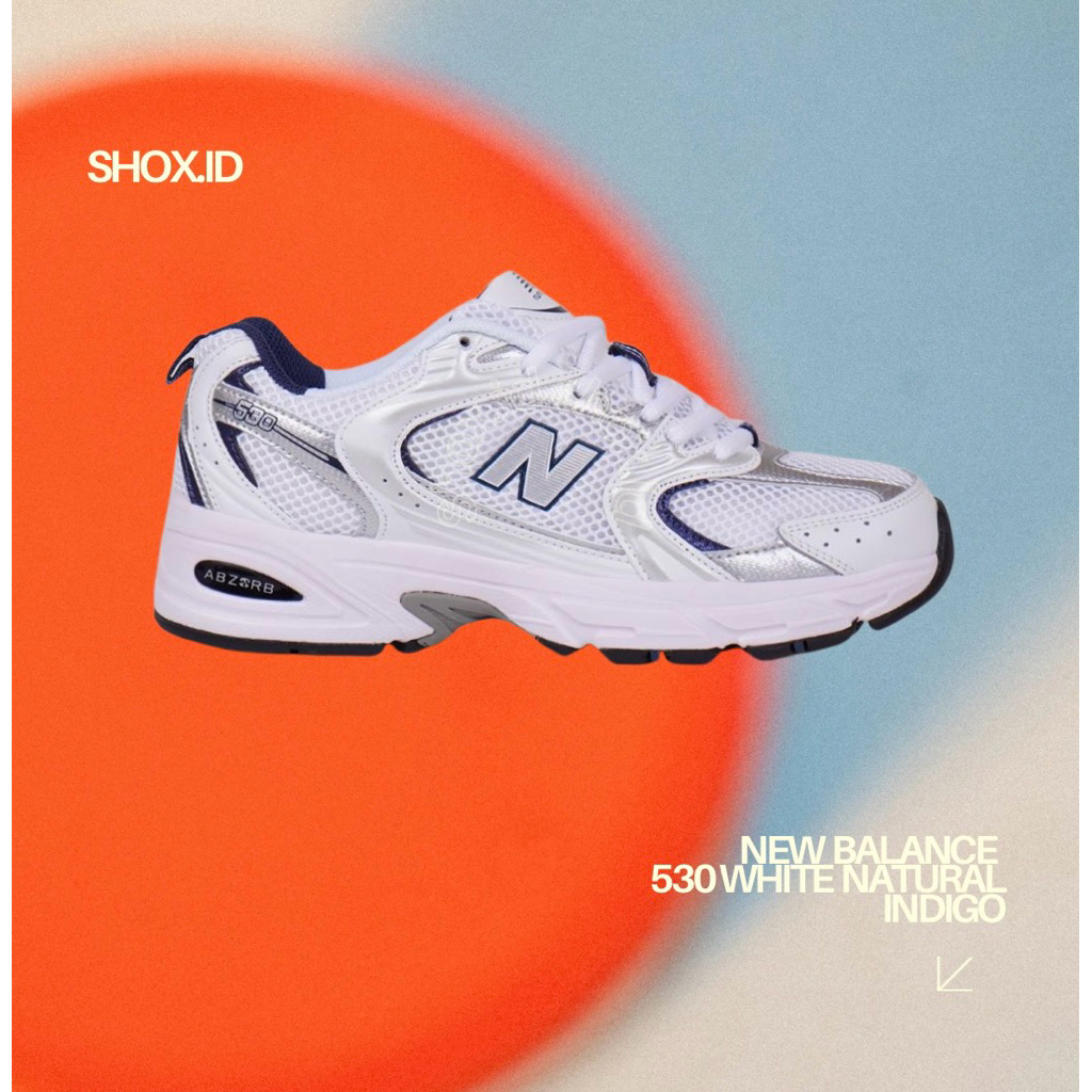 Sepatu New Balance 530 White Natural Indigo