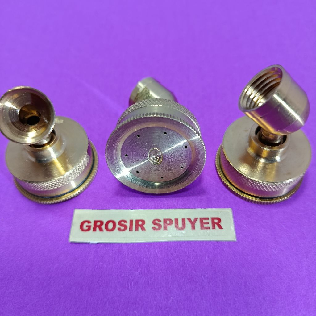 spuyer, nozzle lubang 7 bengkok gl kuningan