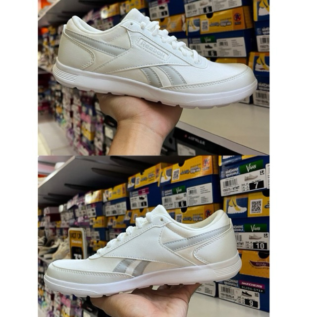 REEBOK WOMEN’S RUNNING SHOES-WHITE GREY